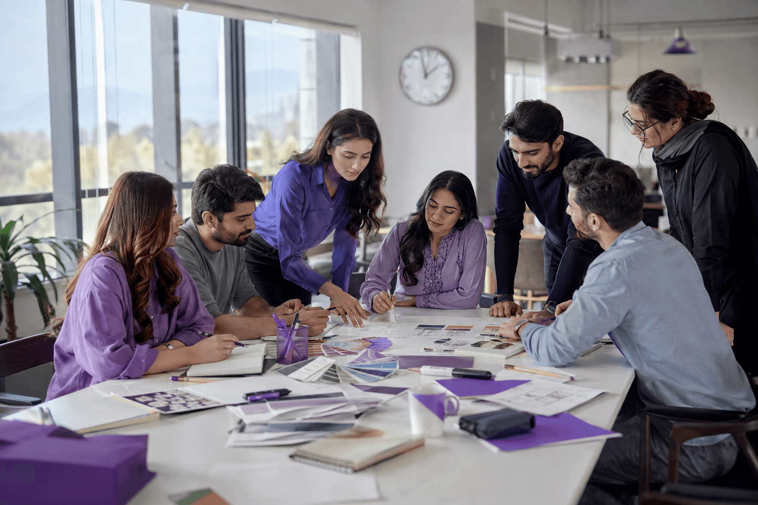 Editorial image of a creative team planning together